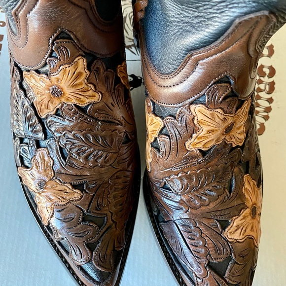 Old Gringo Wyoming Rare Hand Tooled Western Boot in Size 7. NIB - Picture 10 of 14
